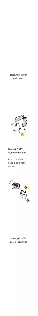 Autocolante branco com uma ilustração simples dos desejos para o exame SAT