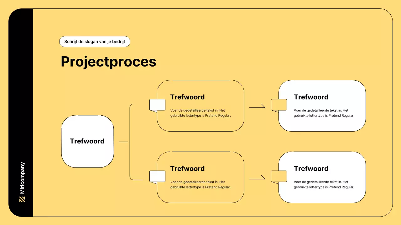 Zakelijke illustratie met eenvoudige lijnen en gele kleur