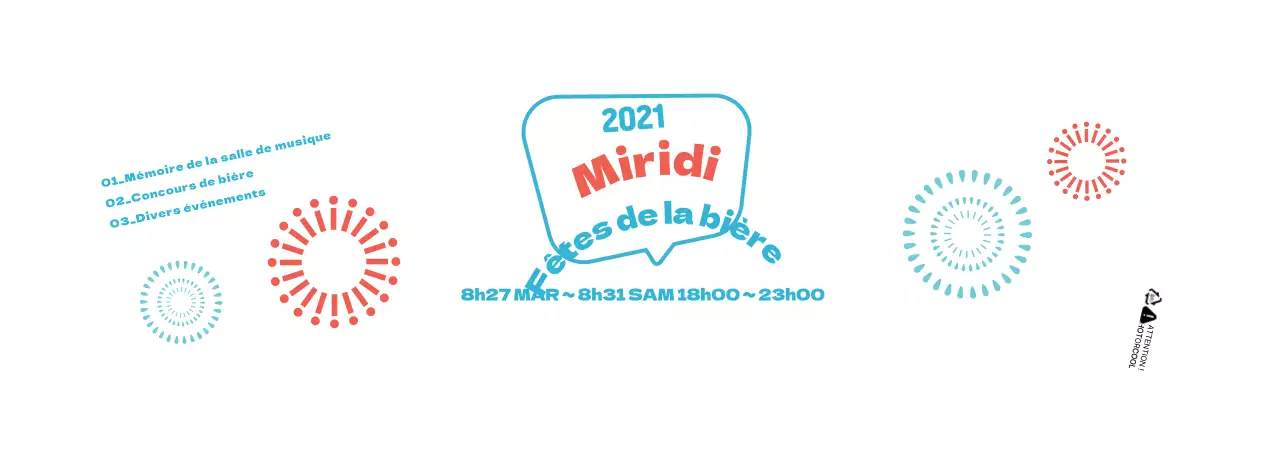 Illustration du festival de la bière "White Red Blue Firecracker" (blanc, rouge, bleu)