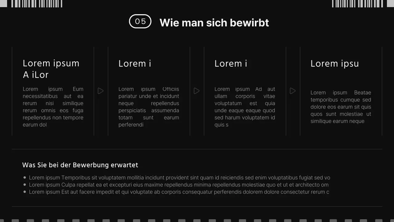 Filmkonzept in Schwarz-Weiß zur Bewerbung der Filmakademie
