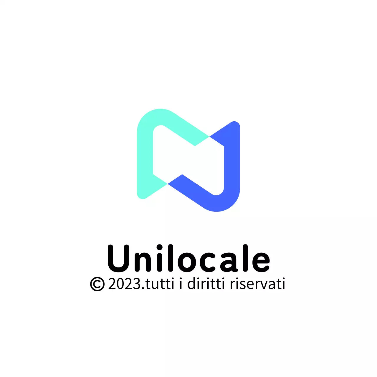 Logo aziendale in un cerchio azzurro