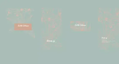 Azul línea limpia ilustración botánica flor