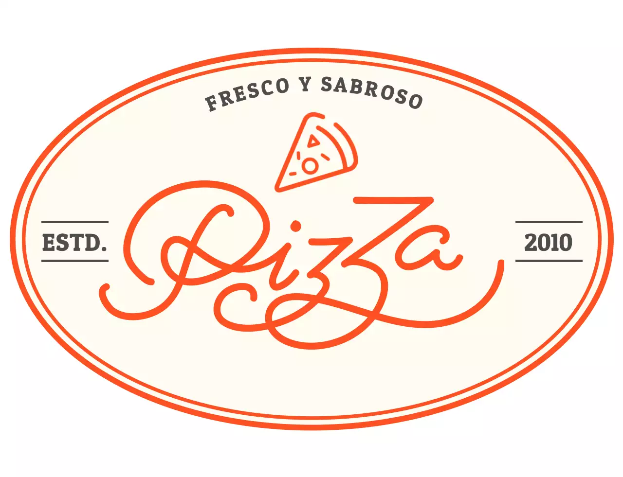 Camiseta restaurante logo pizzería roja