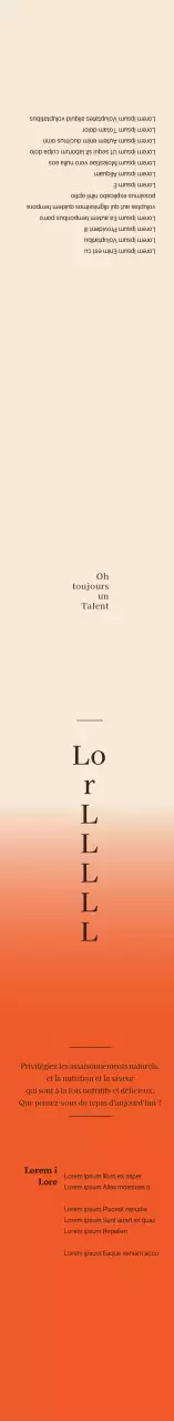 Étiquette de ragoût de kimchi rouge ivoire dégradé