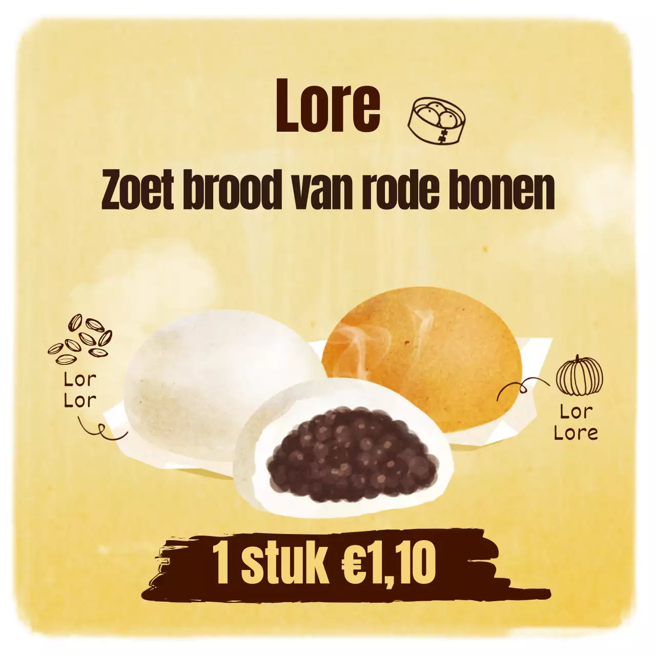 Geel Geïllustreerde Winter Zoete Aardappel