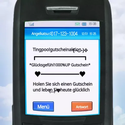 MMS mit einem roten Thema