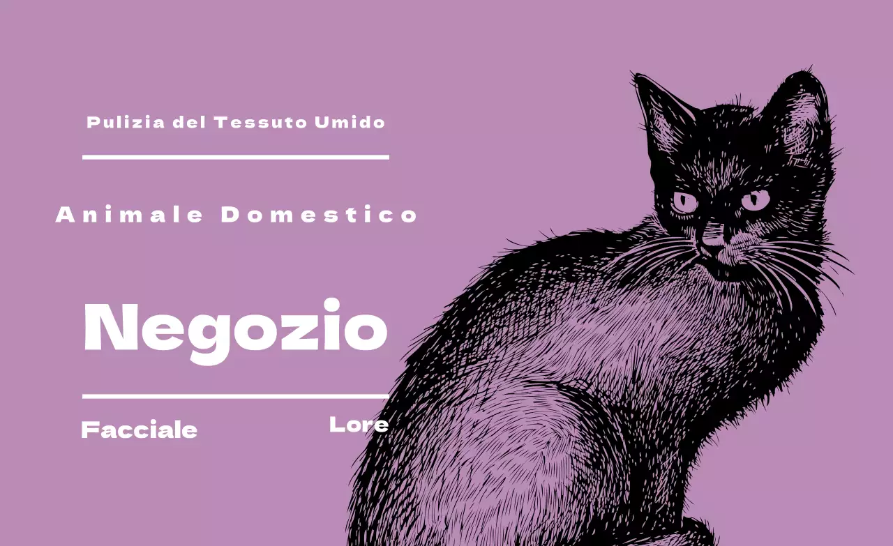 Etichette illustrate viola per il negozio di animali
