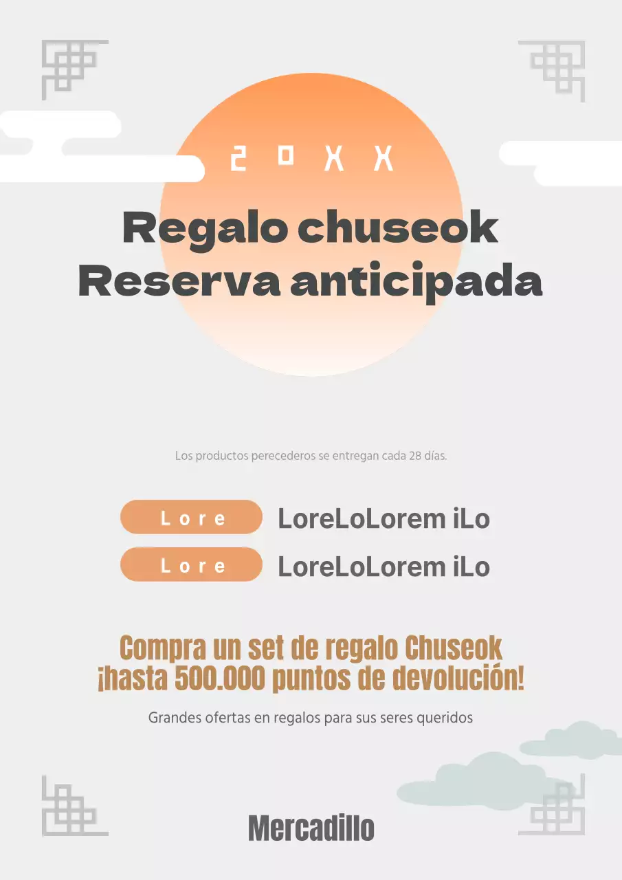 Reserva de regalos Chuseok