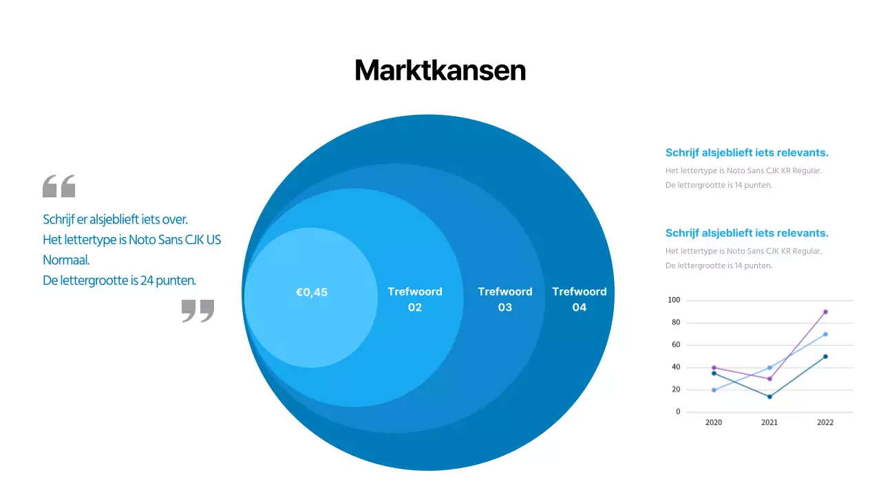 Een eenvoudige blauw-witte sollicitatiebrief voor bedrijven