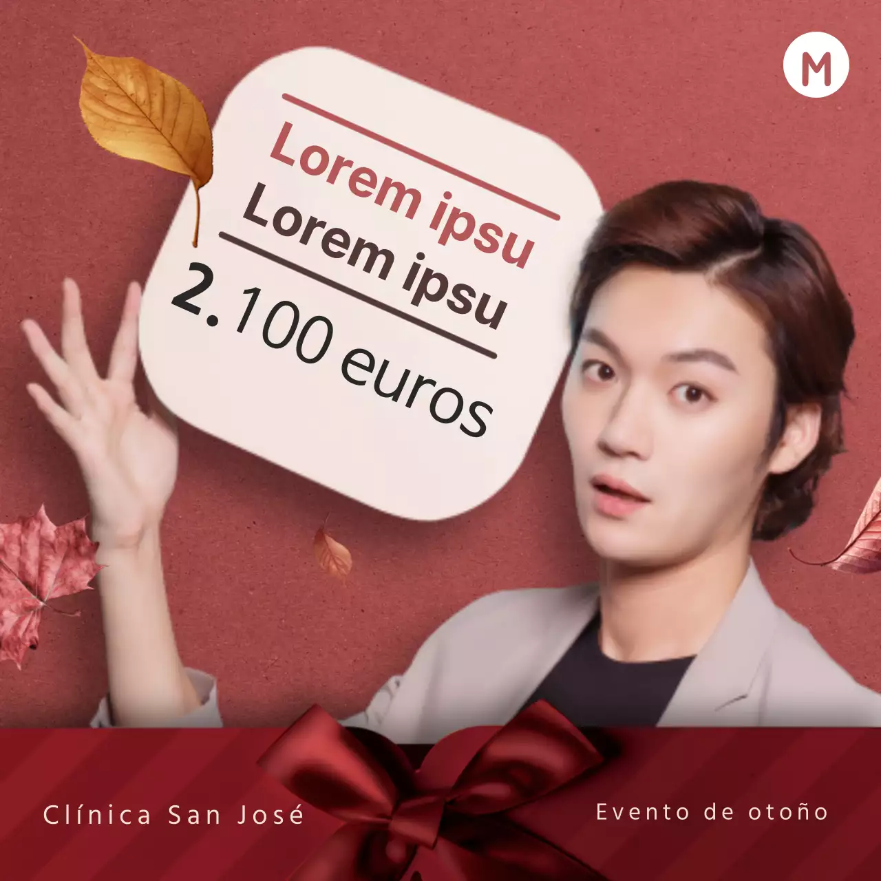 La nariz de un hombre es su confianza! Social Squares