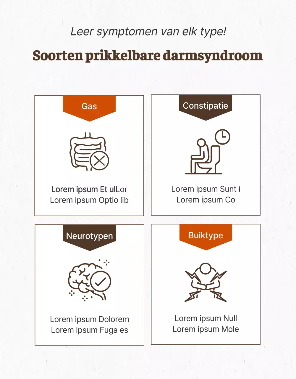 Bruine oosterse kliniek behandeling voor IBS in detail