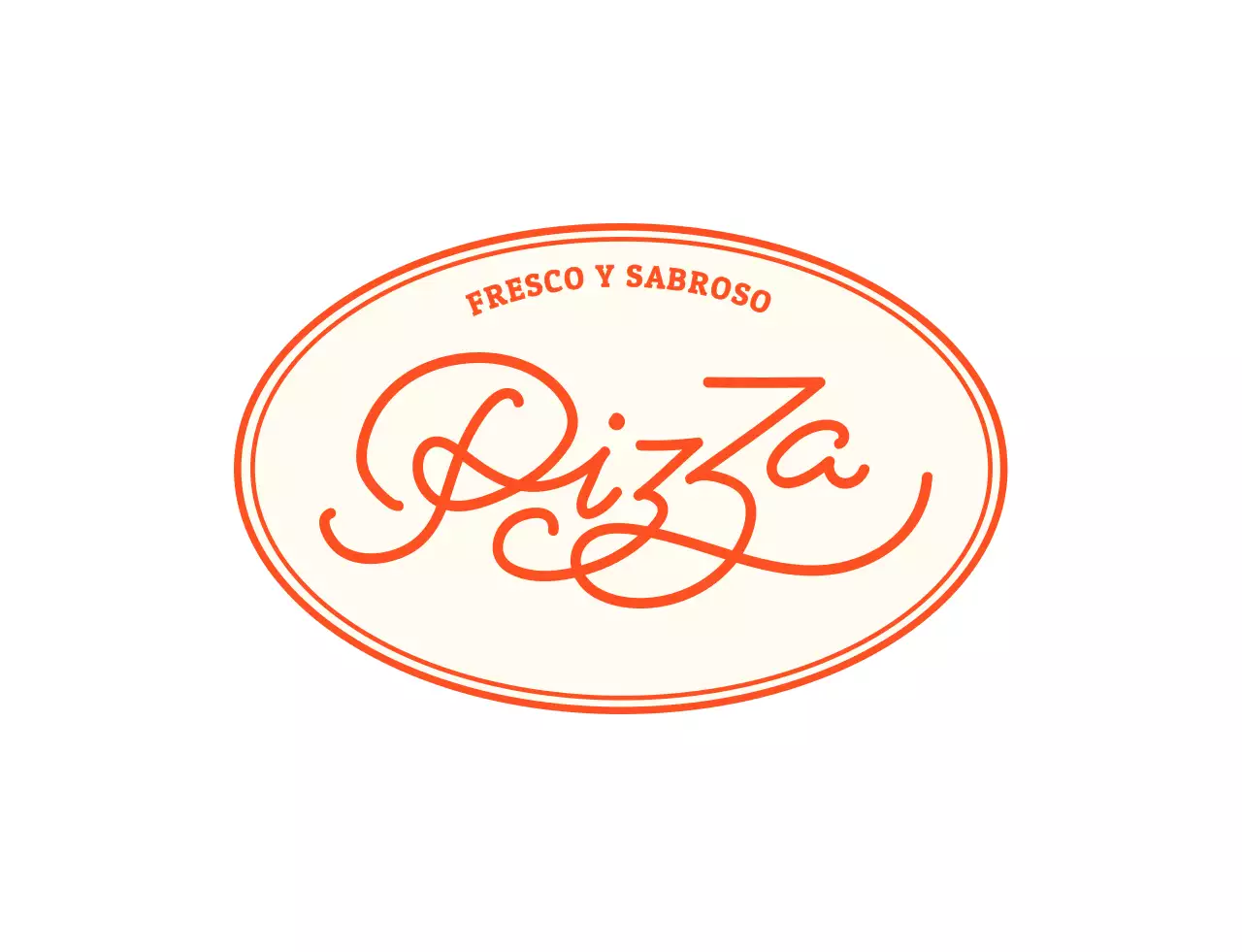 Camiseta restaurante logo pizzería roja