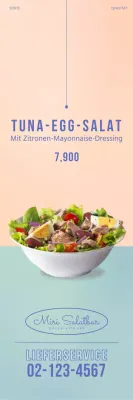 Minze Einfacher Salat Banner