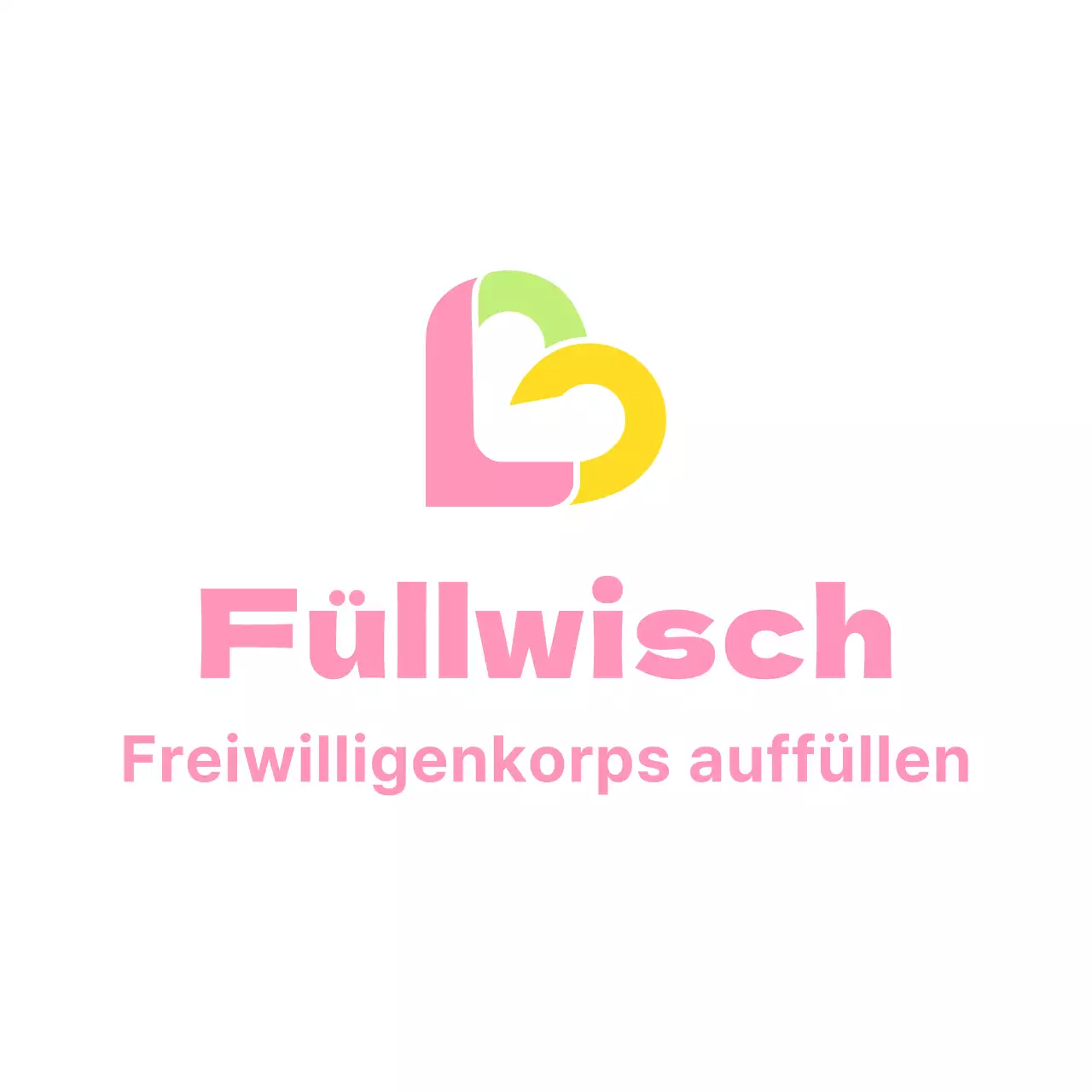 Rosa Logo der Freiwilligenorganisation Titel