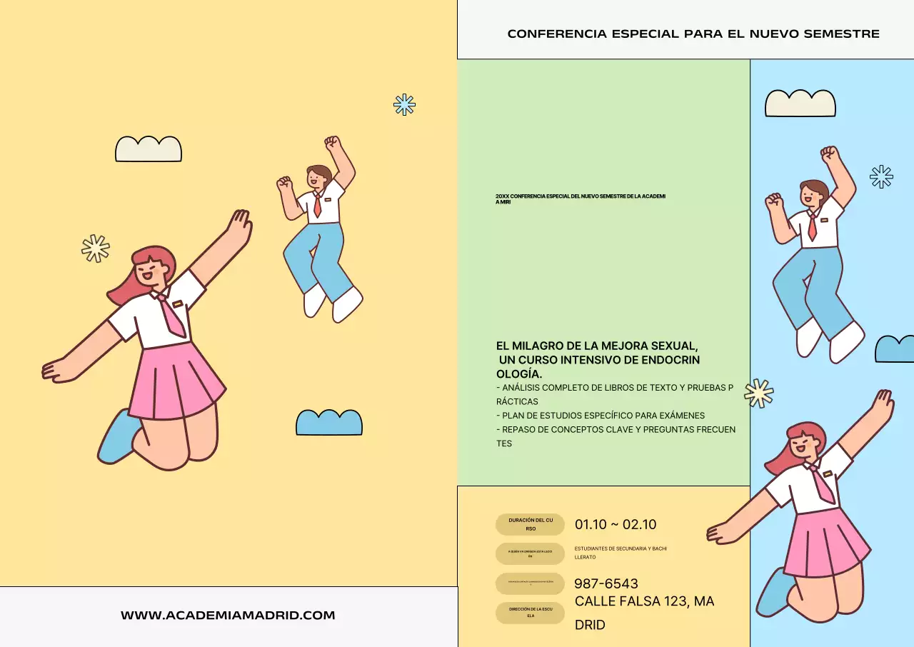 Menta bonito anuncio educativo