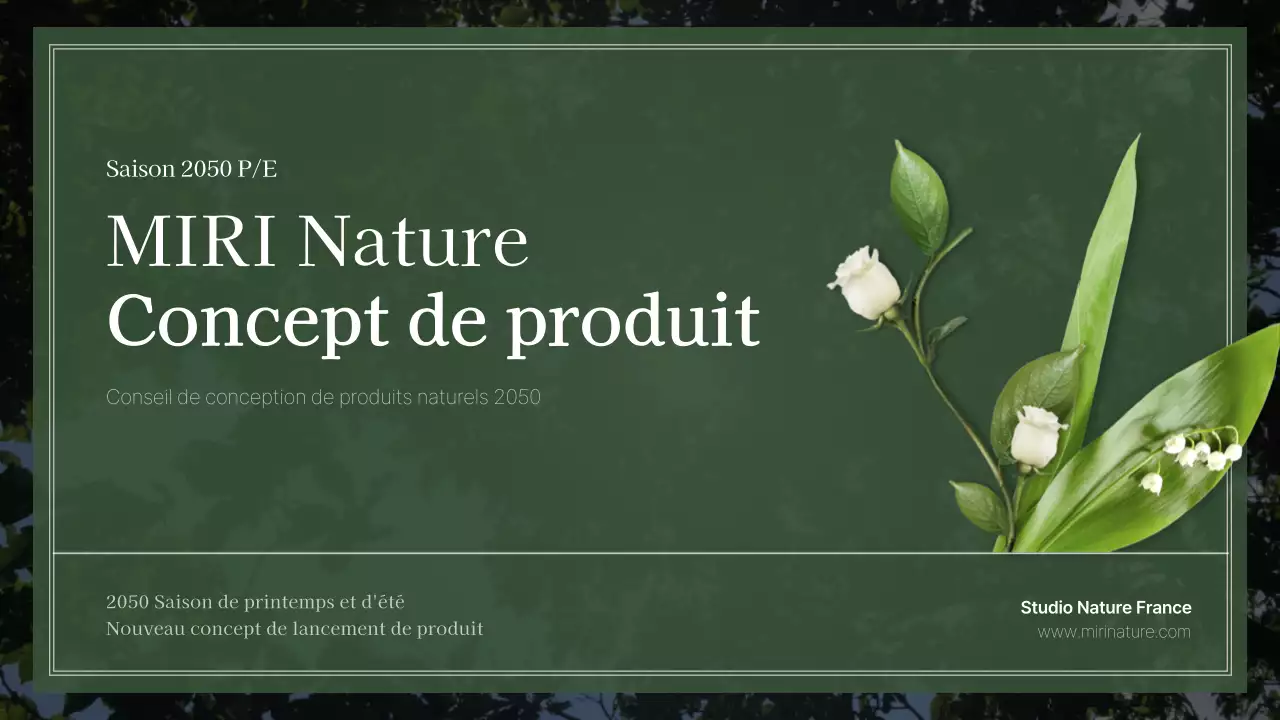 Tableau conceptuel de cosmétiques sur le thème de la nature verte