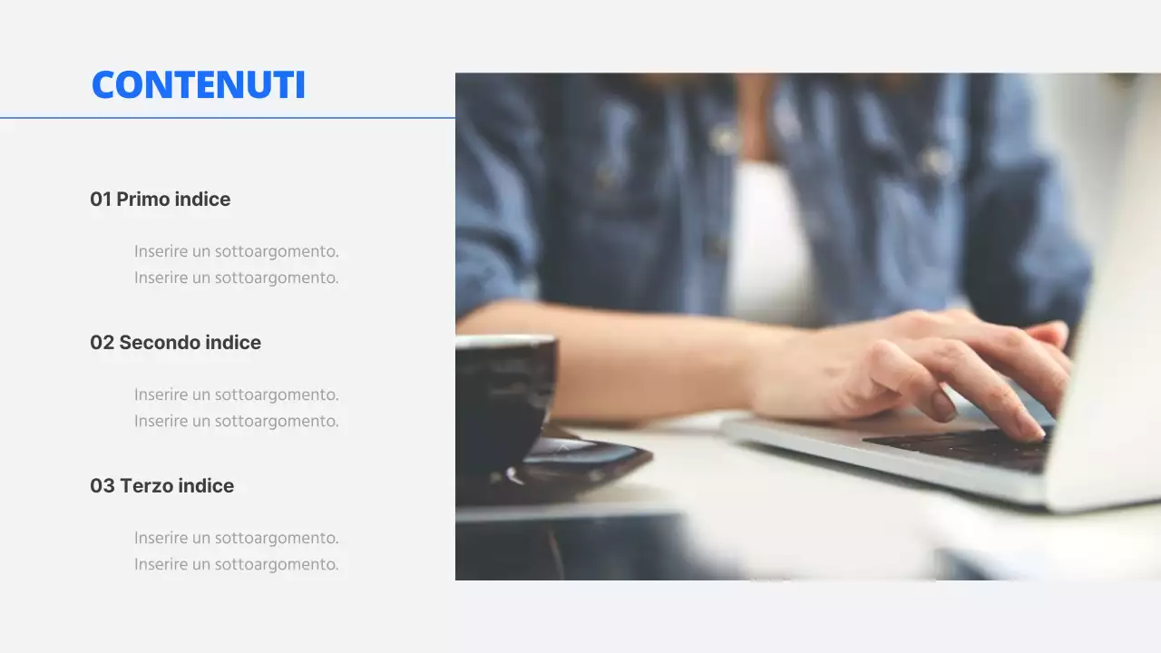 Rapporti aziendali semplici in blu