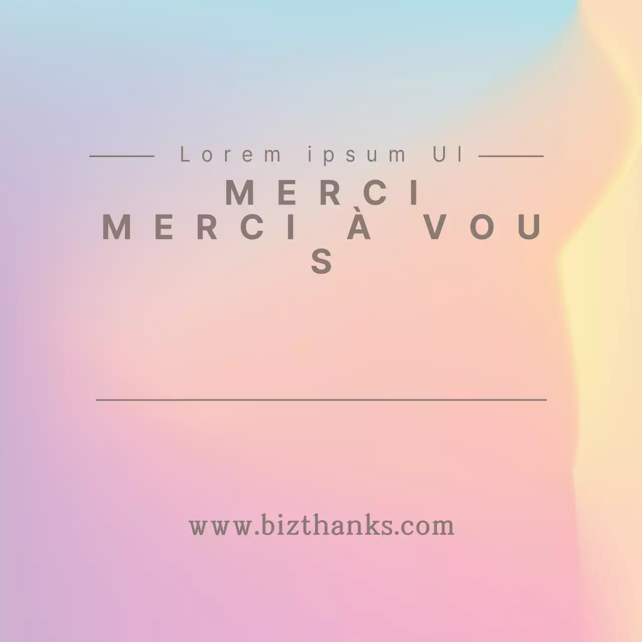 SPÉCIALEMENT POUR VOUS