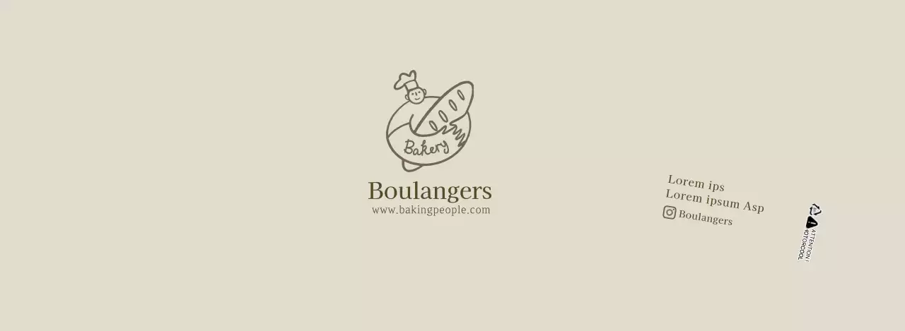 Beige illustration propre boulangerie café