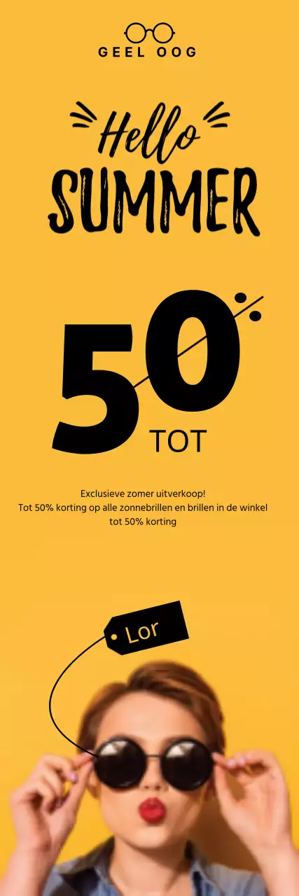 Korting op zonnebrillen