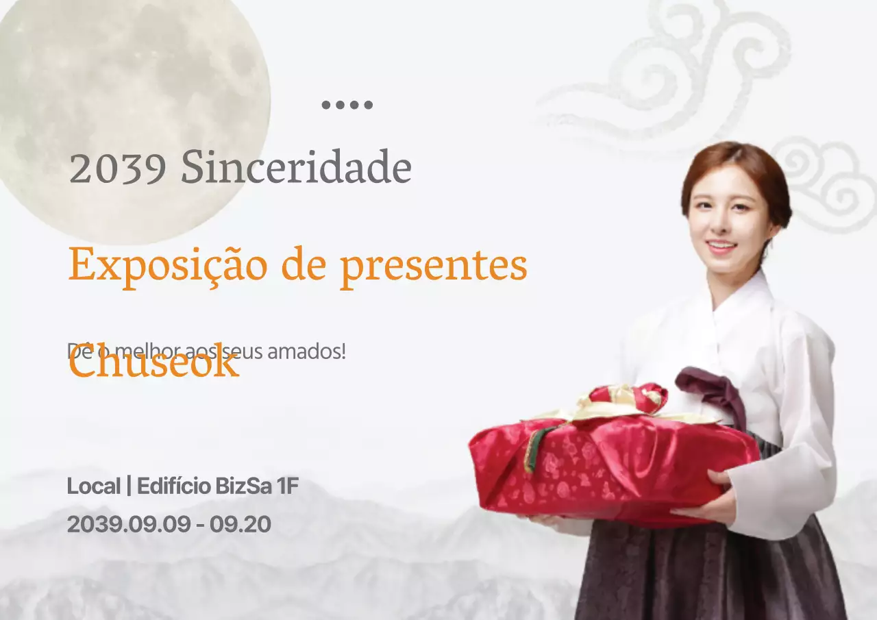 Oportunidades de presentes para o Chuseok