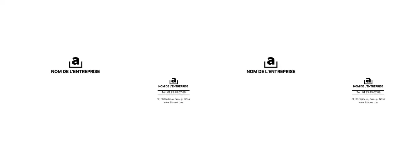 Annonces promotionnelles et informatives sous la forme d'un logo d'entreprise propre