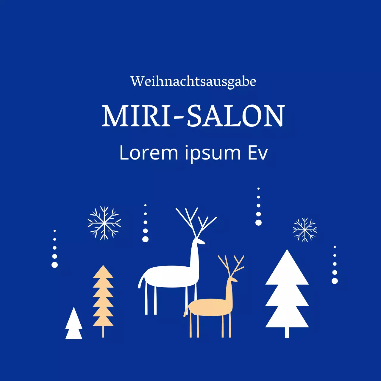 Blaue illustrierte Etiketten für Weihnachtsgeschenkpapier