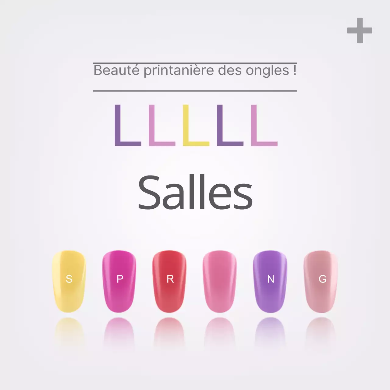 Dessin d'ongles de printemps