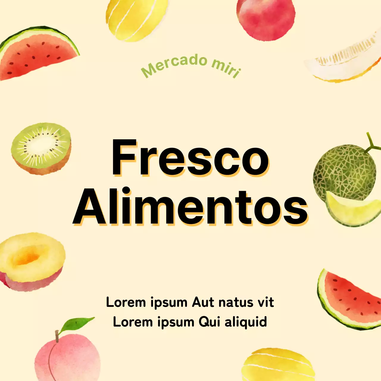 Pegatinas ilustradas de alimentos frescos