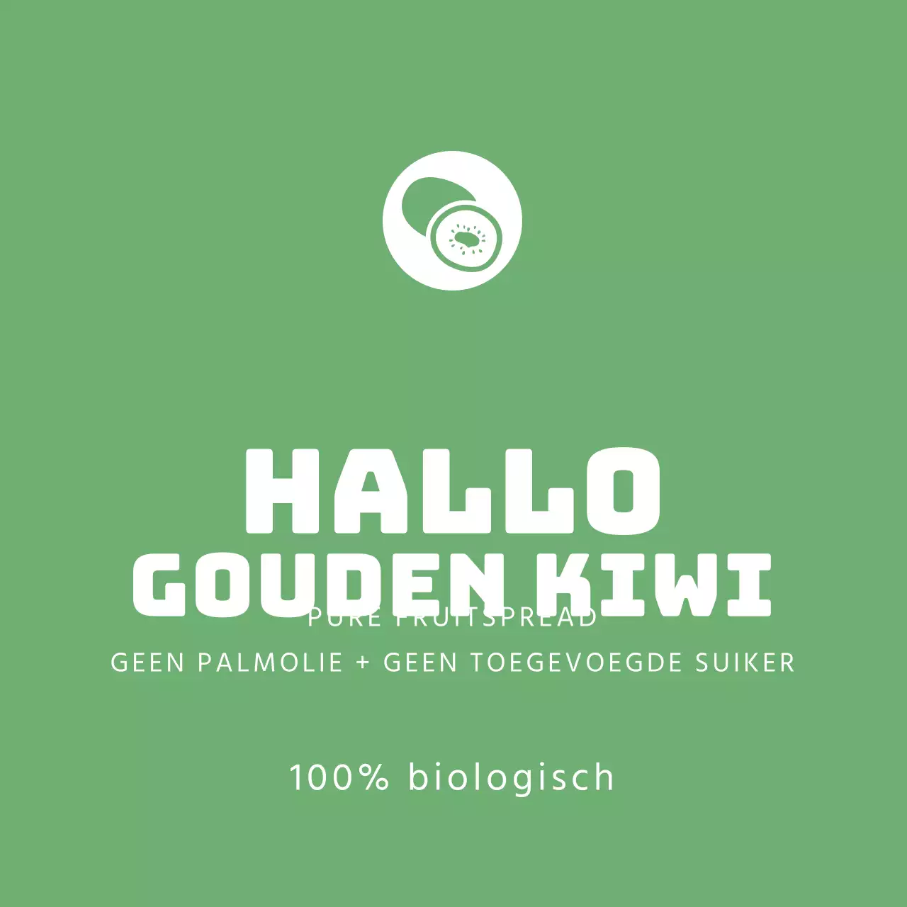 Goud Kiwi Jam Etiket