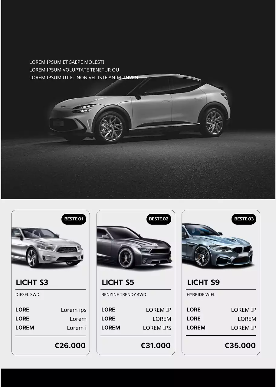 Een stijlvol zwart-wit notitieboekje voor autopromoties