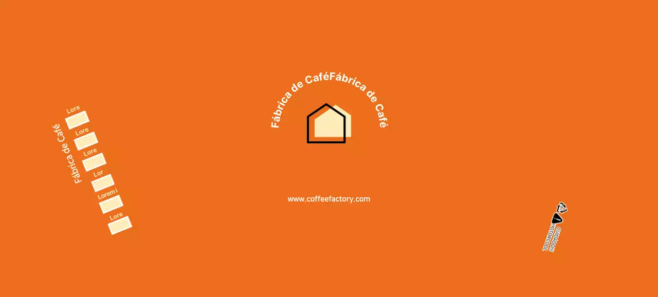 Copos de papel laranja para cafés modernos