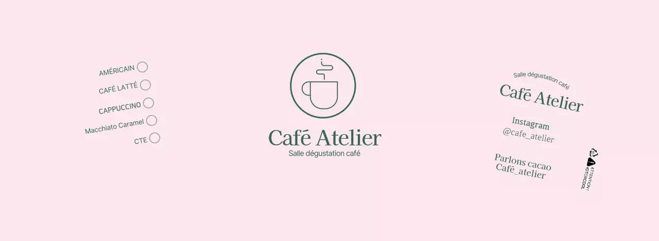 Illustration de ligne simple en rose