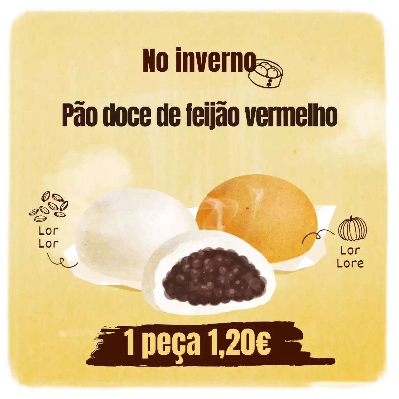Batata-doce de inverno Amarela Ilustrada