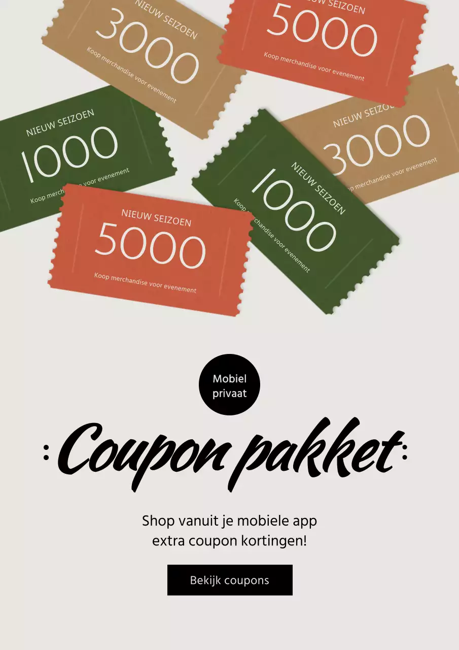 grijs clean concept coupondiscount evenement banner