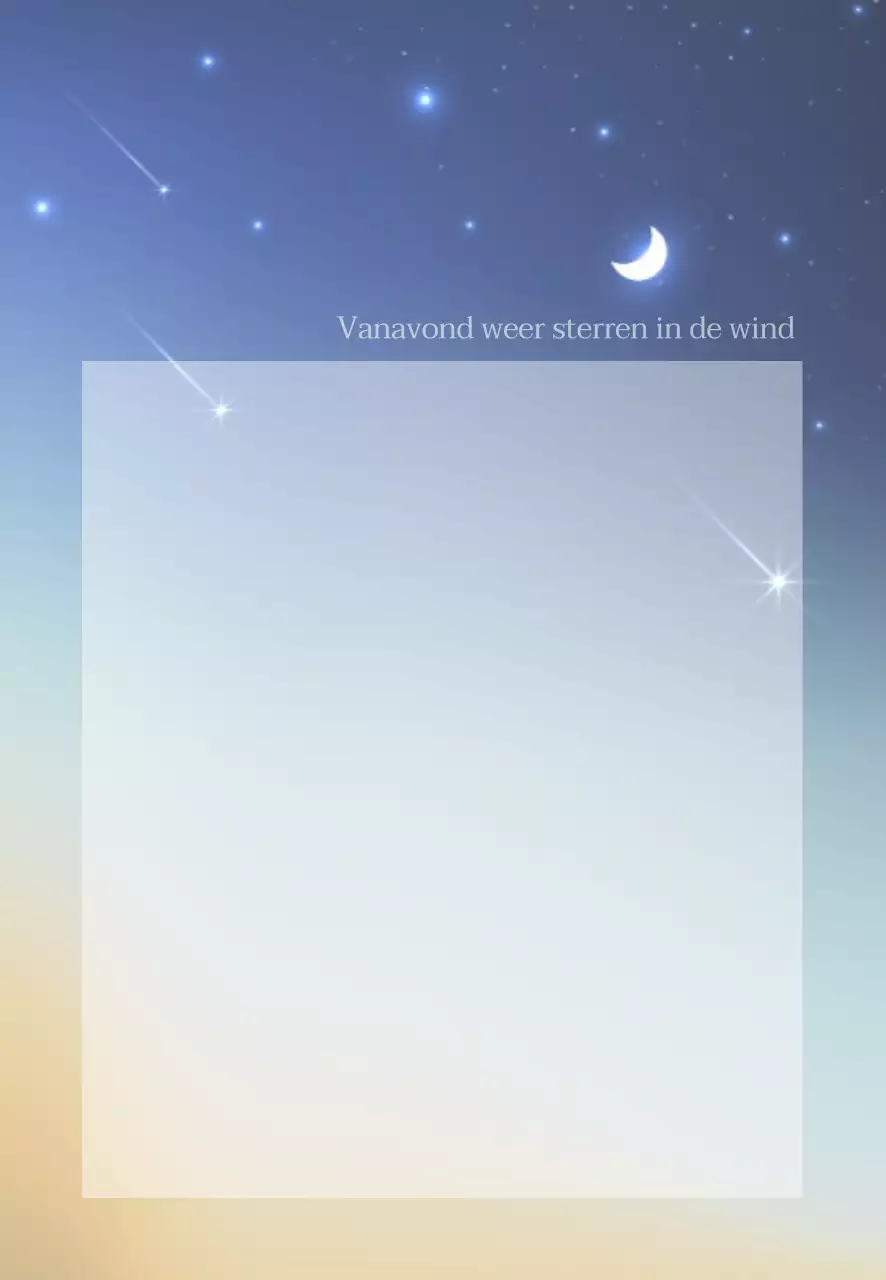 Blauw kleurrijk vers sentiment nachtelijke hemel