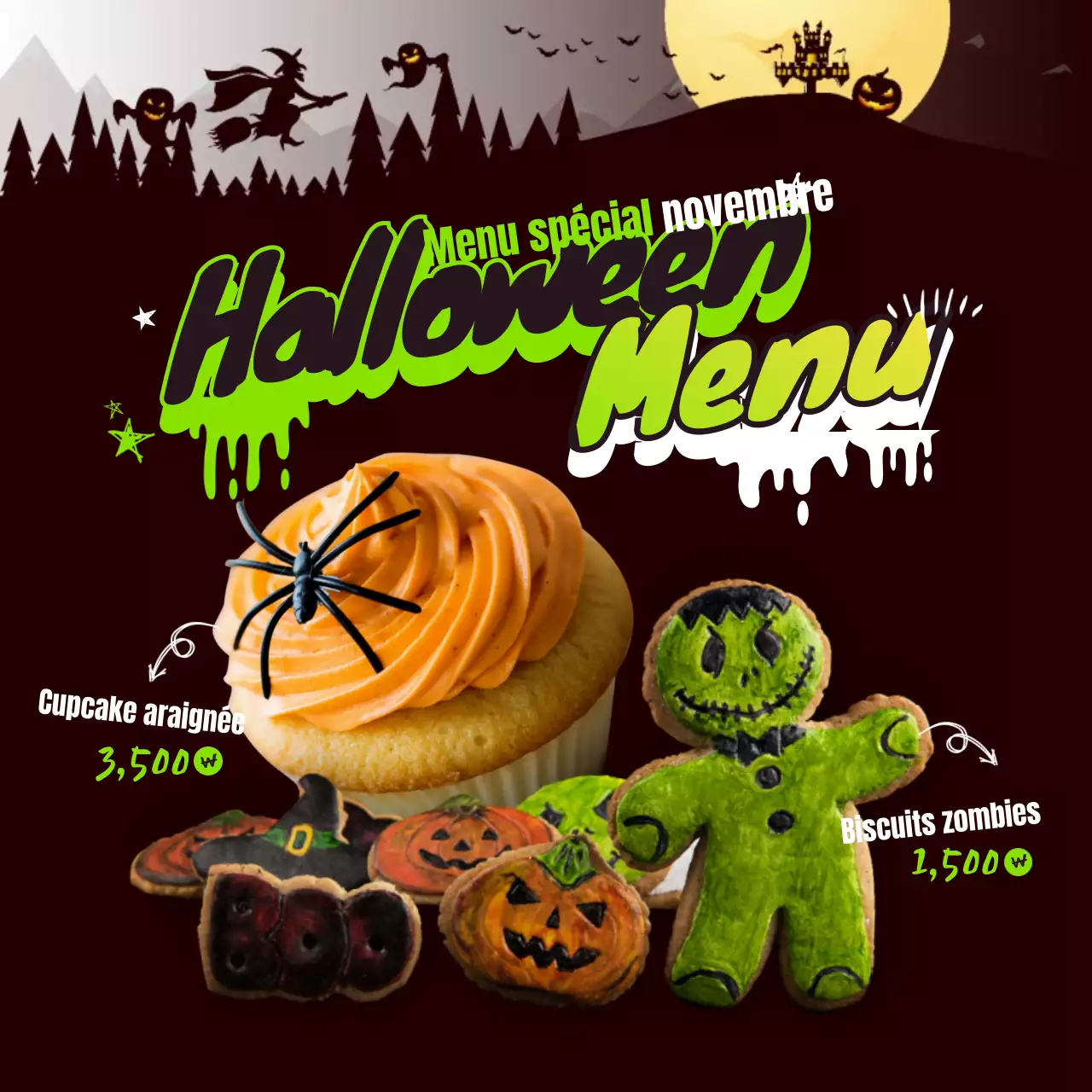 Menu d'Halloween