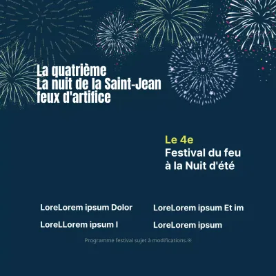 Feux d'artifice de la nuit d'été