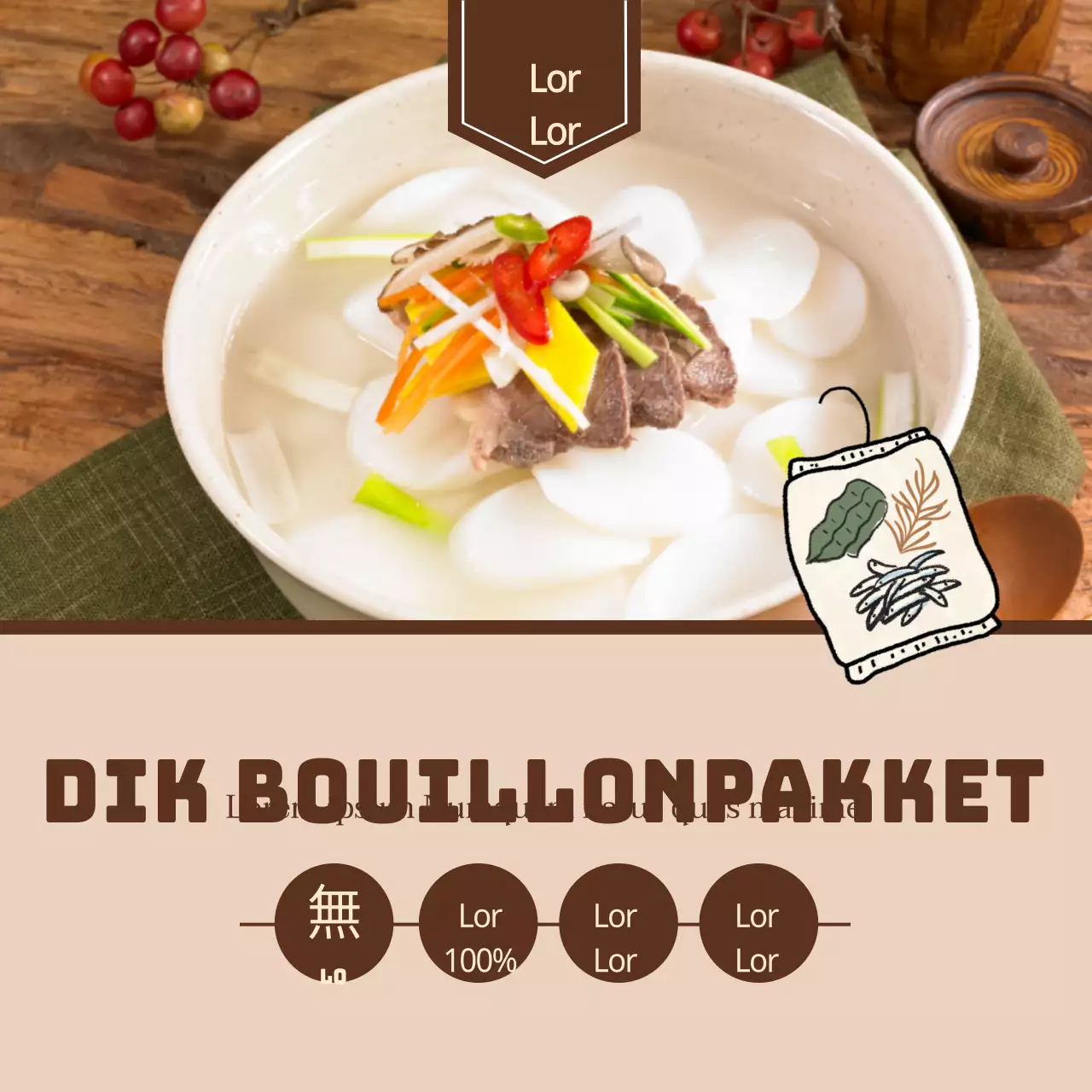 Circulaire sticker bouillon