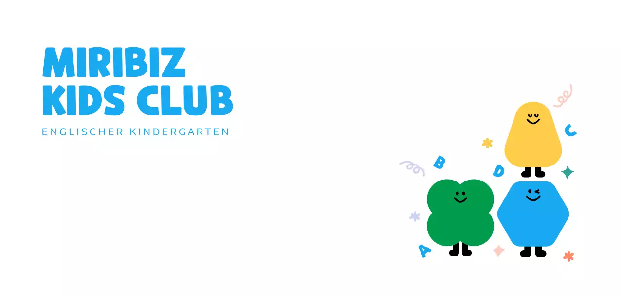 Kinderclub mit niedlichen Figuren