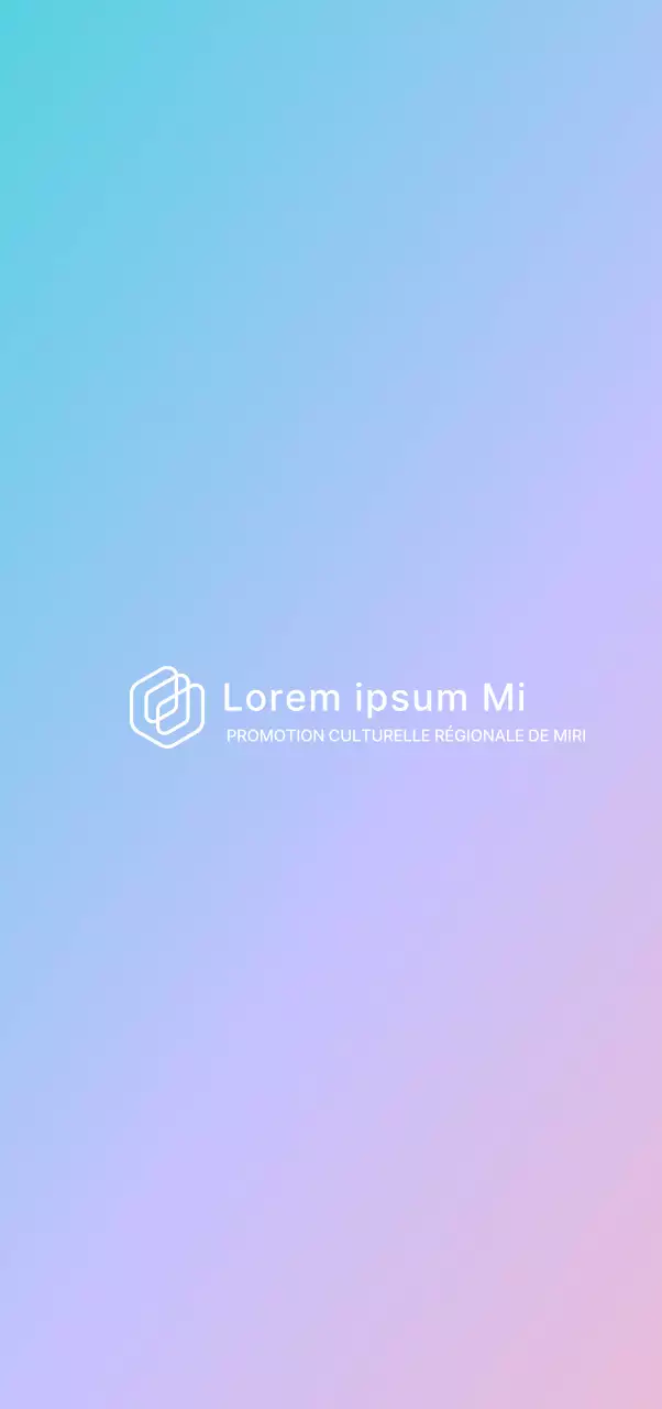 Promouvoir un festival institutionnel avec un fond dégradé de bleu et de violet