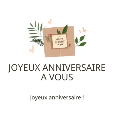 Joyeux anniversaire