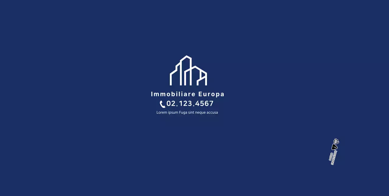 Promozione della proprietà blu semplice