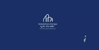 Promozione della proprietà blu semplice