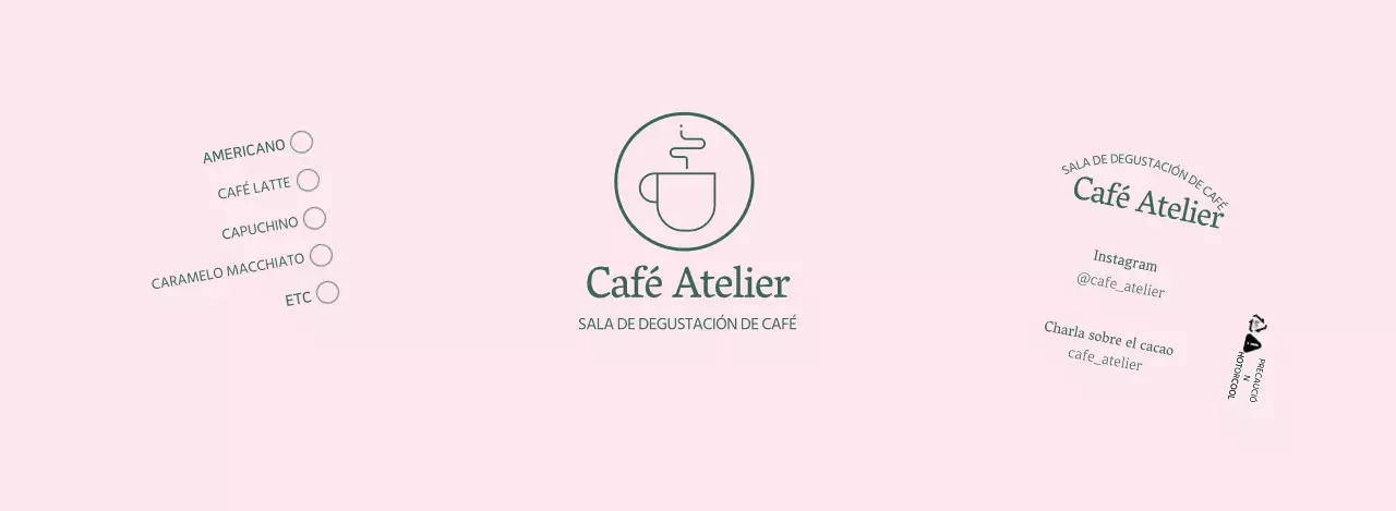 Ilustración rosa de líneas simples