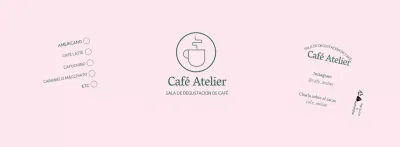 Ilustración rosa de líneas simples