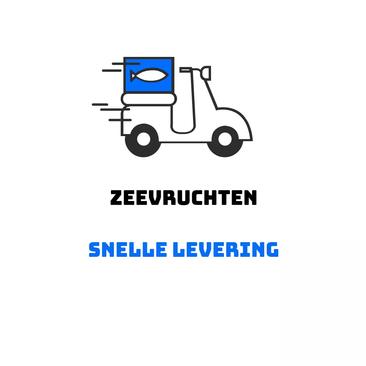 Snelle levering van zeevruchten