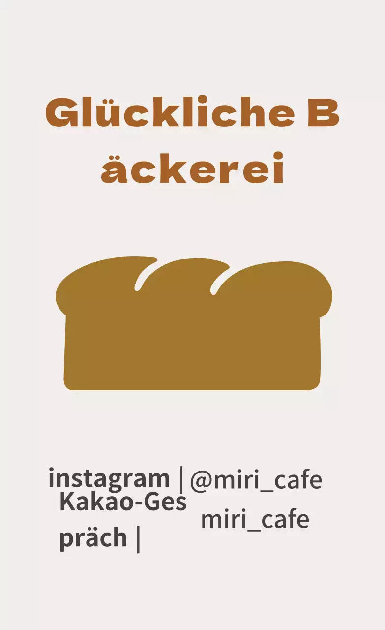 Braune Illustration niedliches Restaurant-Etikett