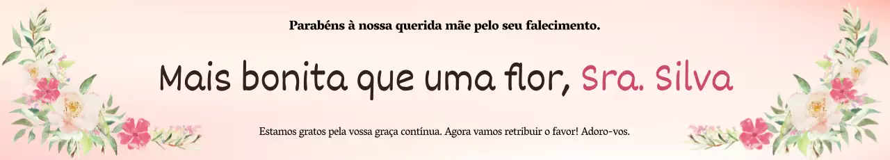 Os seus pais, Hee-yeon e Hee-yeon Ko, criaram um fundo gradiente quente com ilustrações de bouquets e caligrafia.