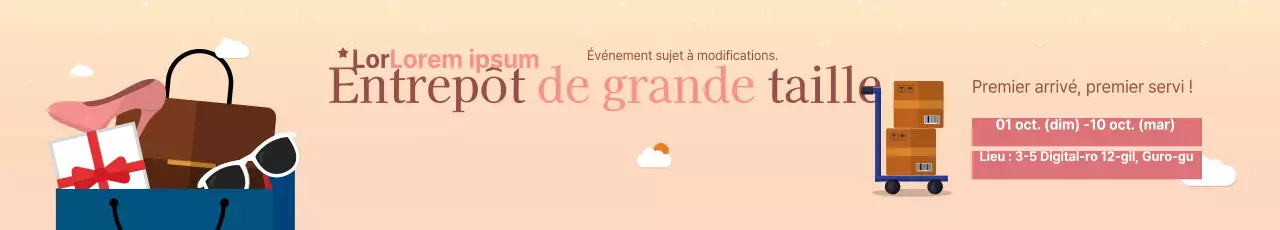 Entrepôt pour les événements de libération